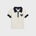 Kith Kids Knit Taylen Crop Polo - Silk