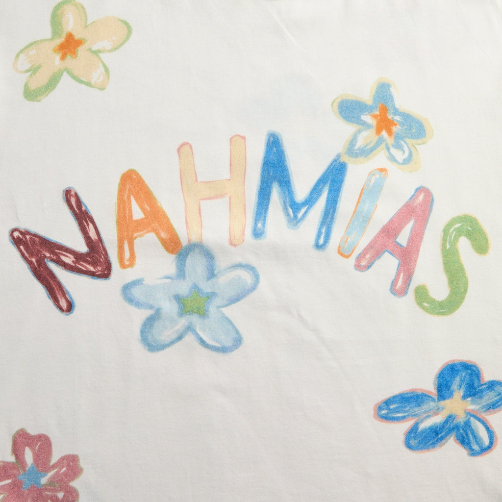 NAHMIAS Super Bloom Boxy Tee - White