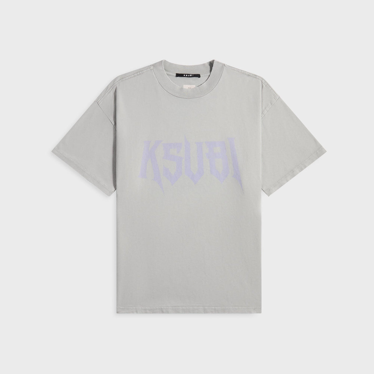 Ksubi Blasted Ekcess Short Sleeve Tee - Smoke Grey