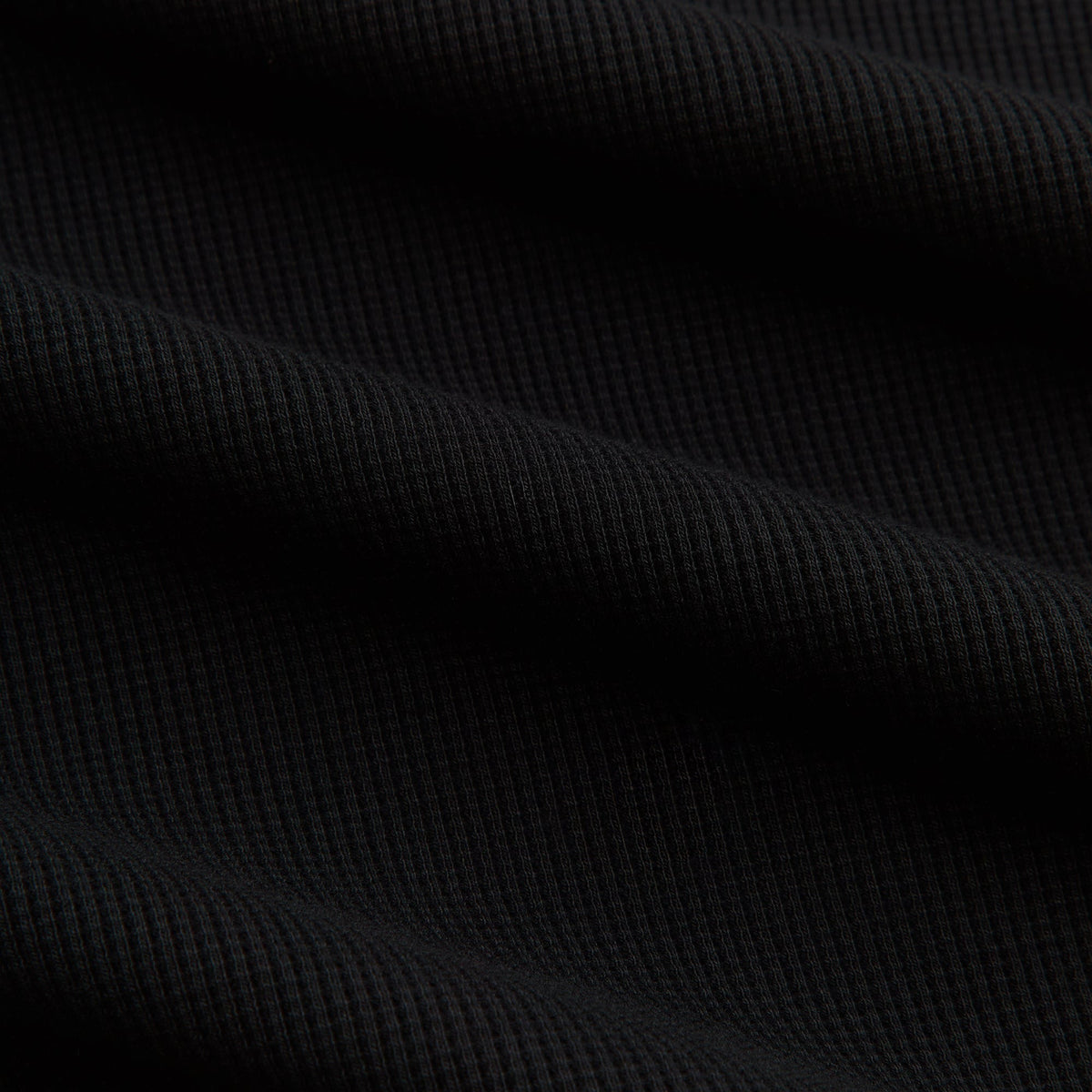 Kith Micro Waffle Nelson Rugby Pullover - Black