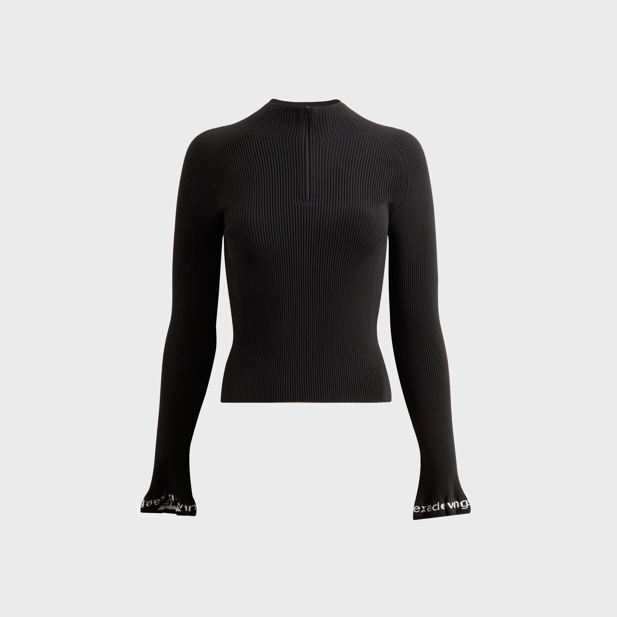 Alexander Wang Ribbed Long Sleeve Turtleneck - Black