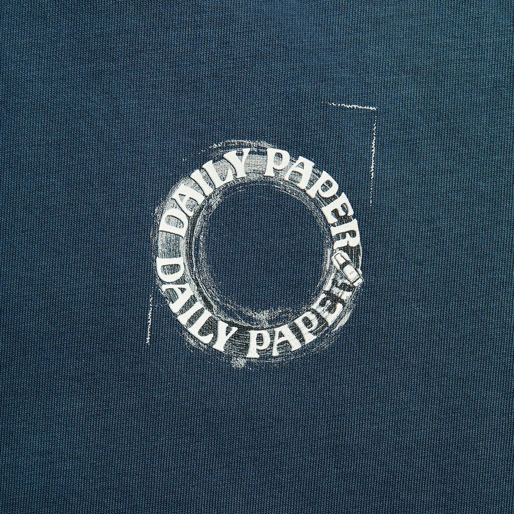 Daily Paper Orbit Drift Short Sleeve Tee - Blue Wing Teal