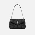 Saint Laurent YSL Puffer S Bag - Nero / Silver Hardware