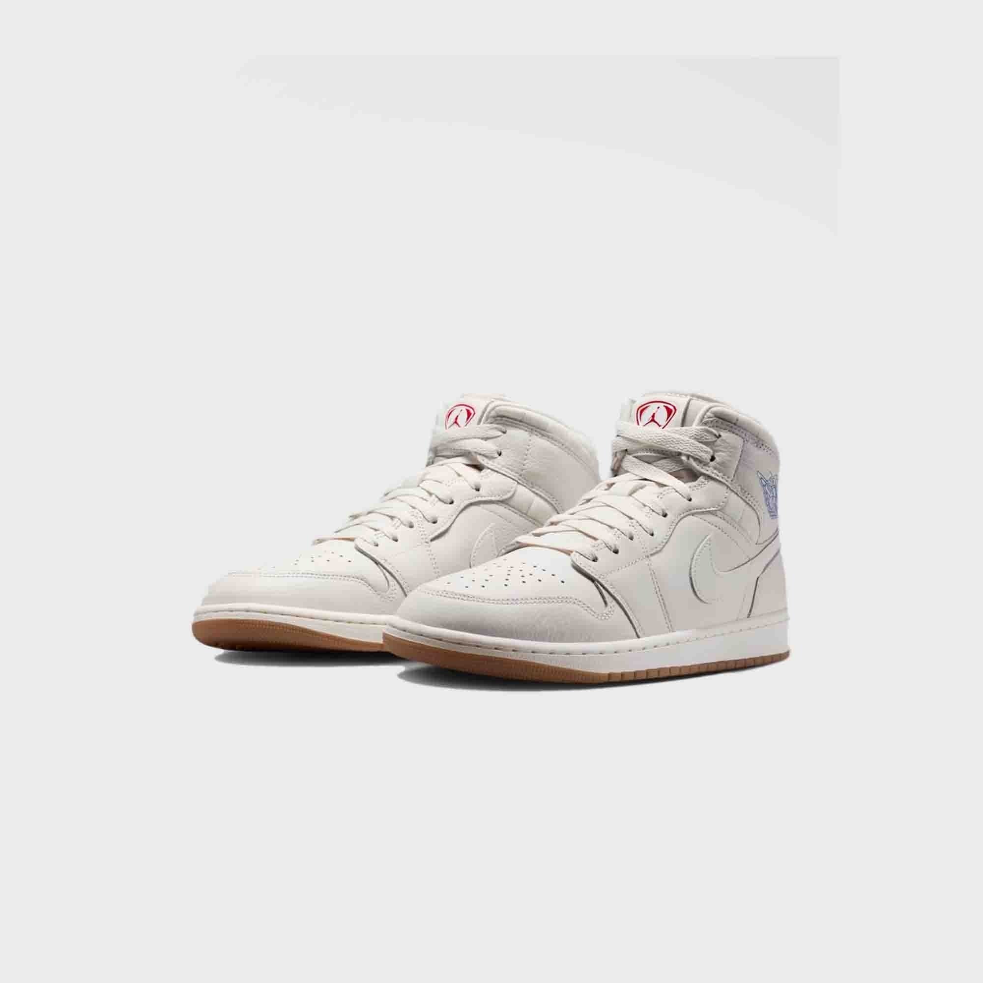 Jordan Air Jordan 1 Mid SE - Phantom / Gum Dark Brown / University Red / Sail