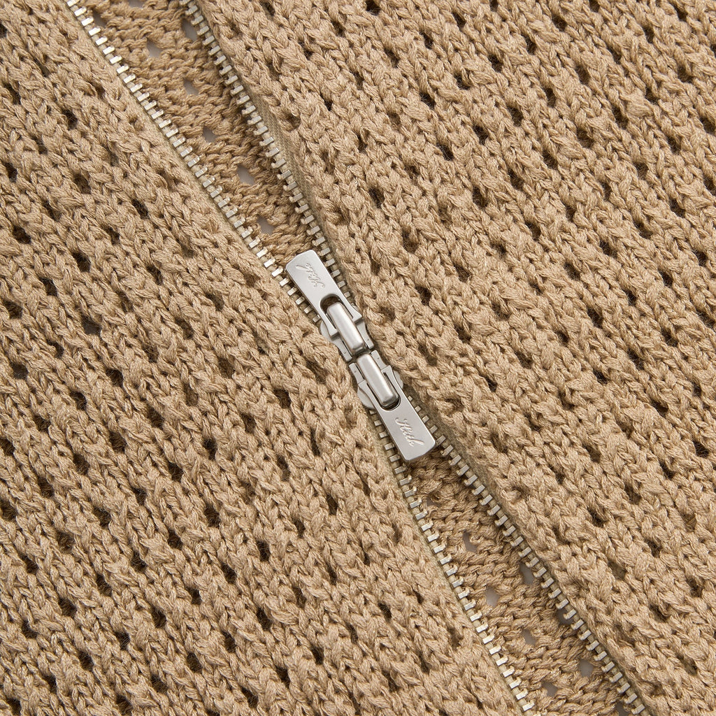 Kith Crochet Luke Zip Front Sweater - Durum