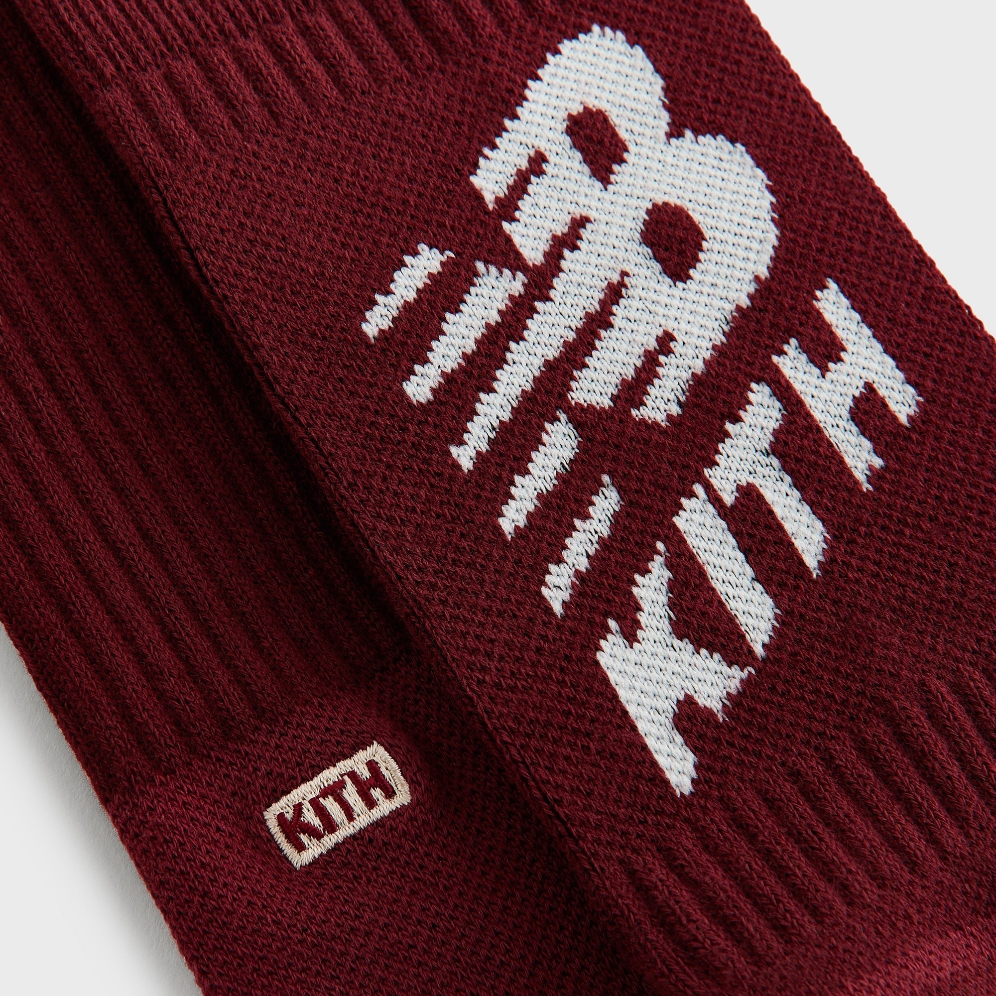 Kith & New Balance Big Logo Crew Socks - Biking Red