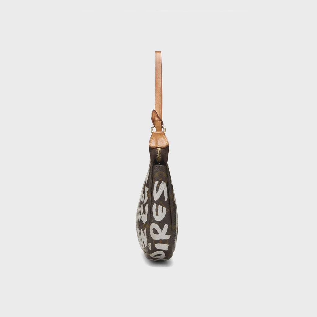 WGACA Louis Vuitton x Stephen Sprouse Orange Monogram Graffiti Pochette Accessoires - Brown