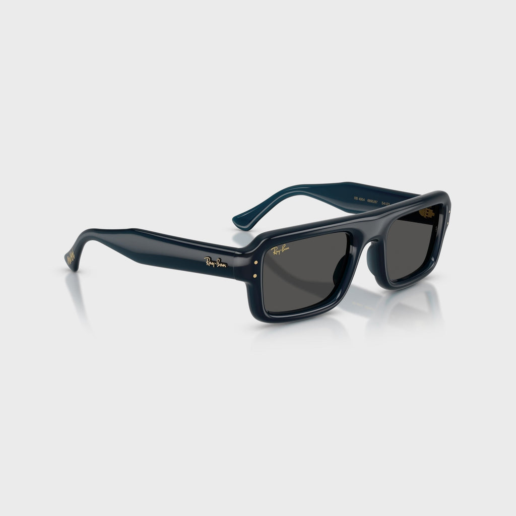 Ray-Ban x A$AP Rocky Flacko Puffer Sunglasses - Transparent Blue Frame / Dark Grey Lens