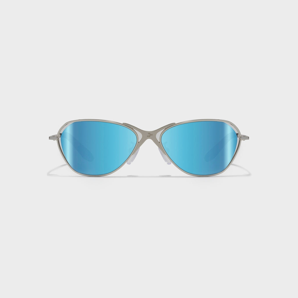 NRGY Loop Frames - Chrome / Blue Water Lenses