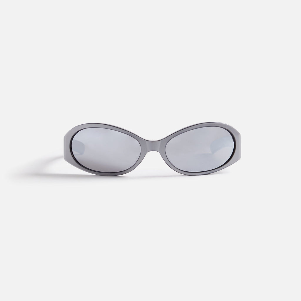 Flatlist Opel Sunglasses - Metallic Silver / Silver Reflective Lens
