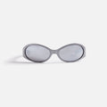Flatlist Opel Sunglasses - Metallic Silver / Silver Reflective Lens