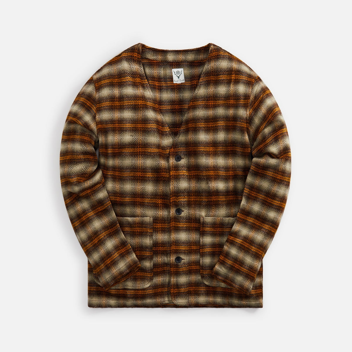 South2 West8 V Neck Jacket - Yellow