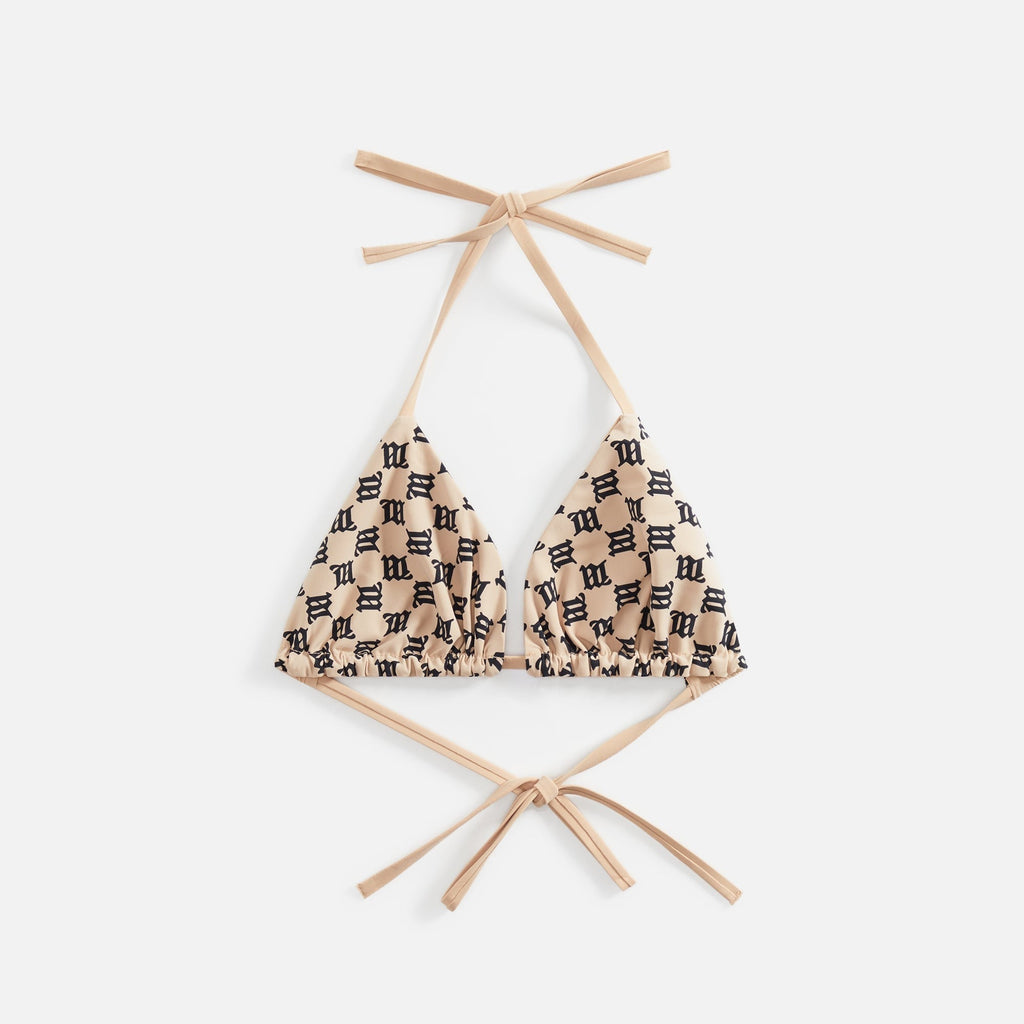 MISBHV Monogram Bikini Bra - Beige