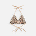 MISBHV Monogram Bikini Bra - Beige