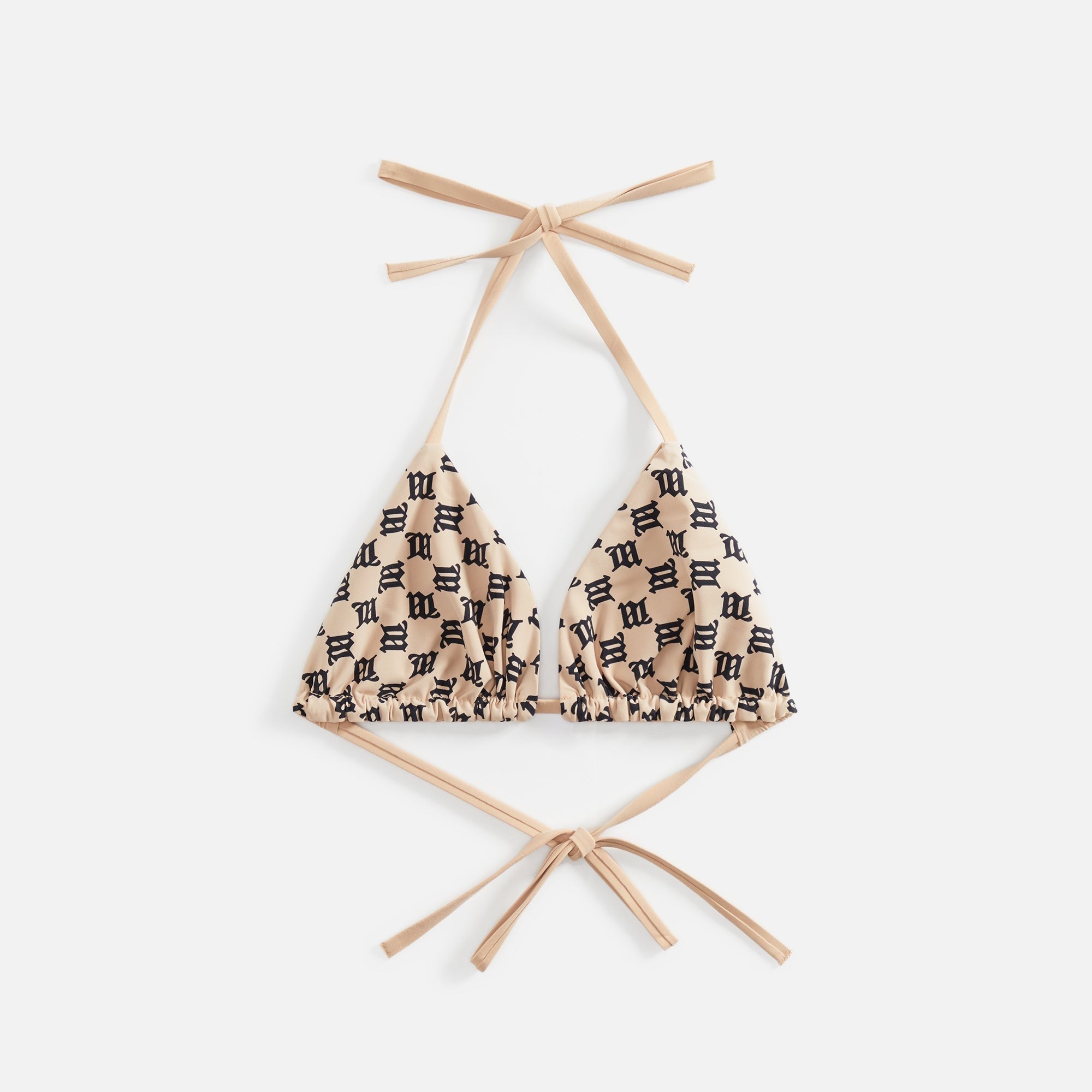 MISBHV Monogram Bikini Bra - Beige