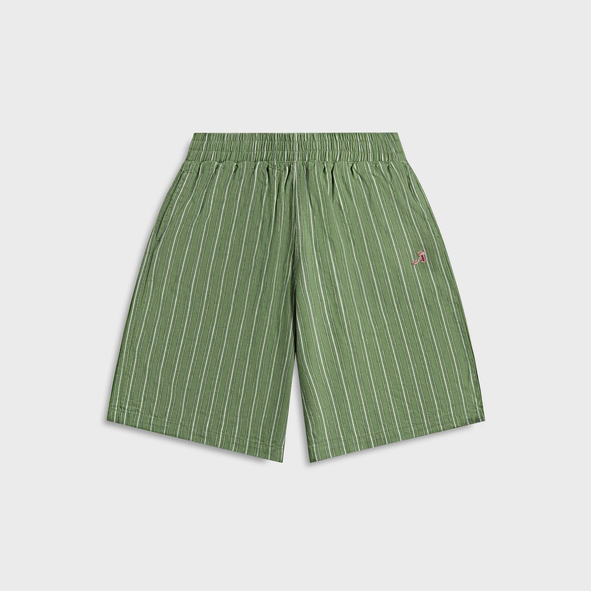 Awake NY Striped Shorts - Green