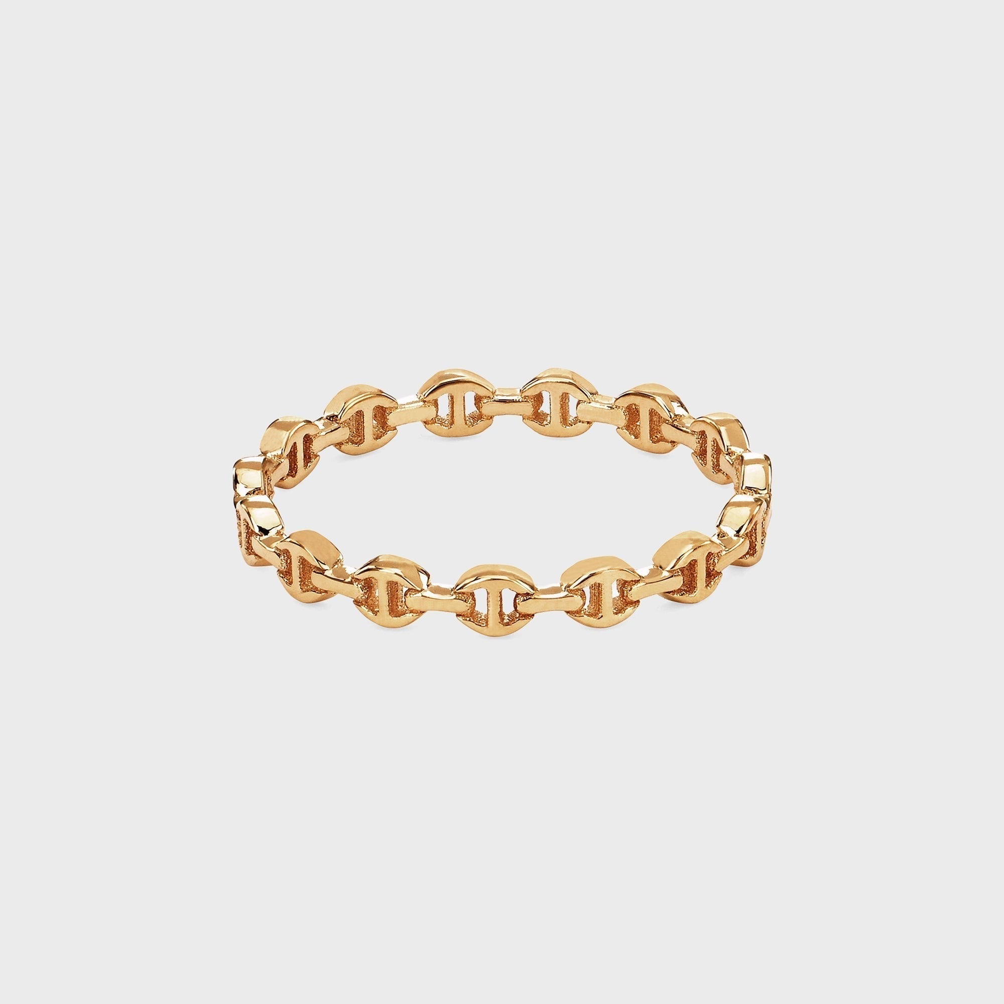 Hoorsenbuhs Micro Dame I Tri-Link Ring - Yellow Gold