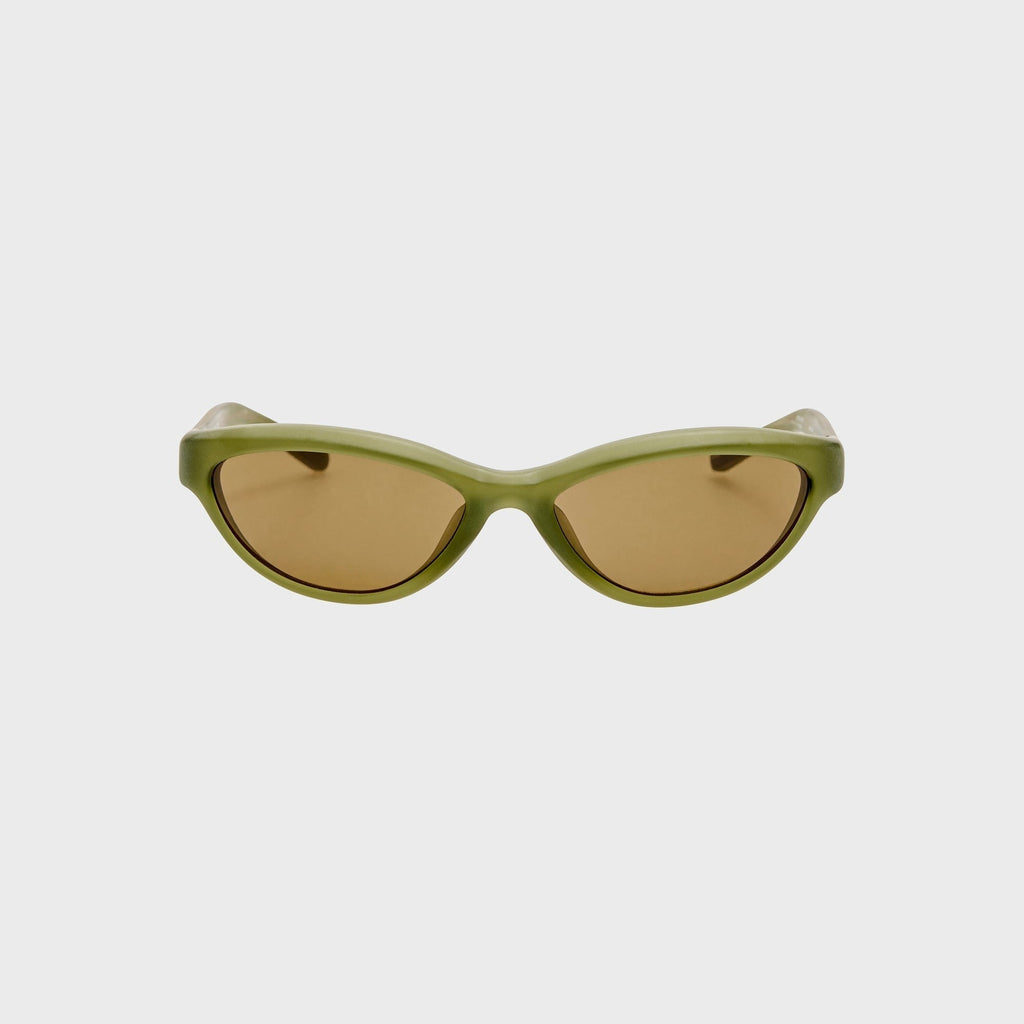 Jacquemus Curvo Frames - Sanded Green / Light Gold / Brown
