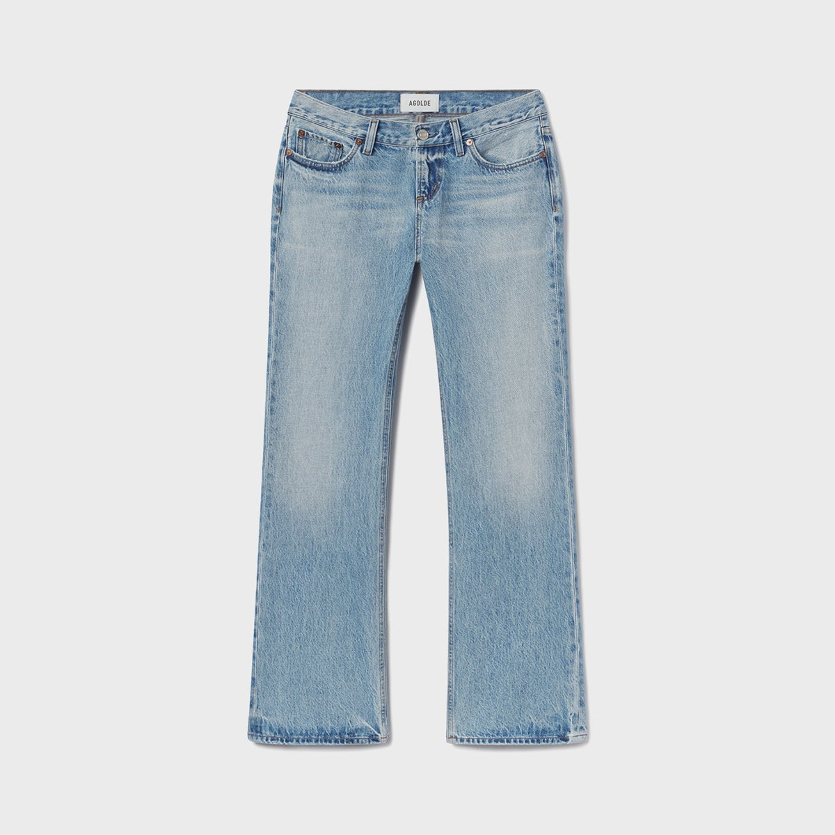 Agolde Low Rise Boot Ankle Jeans - Stream