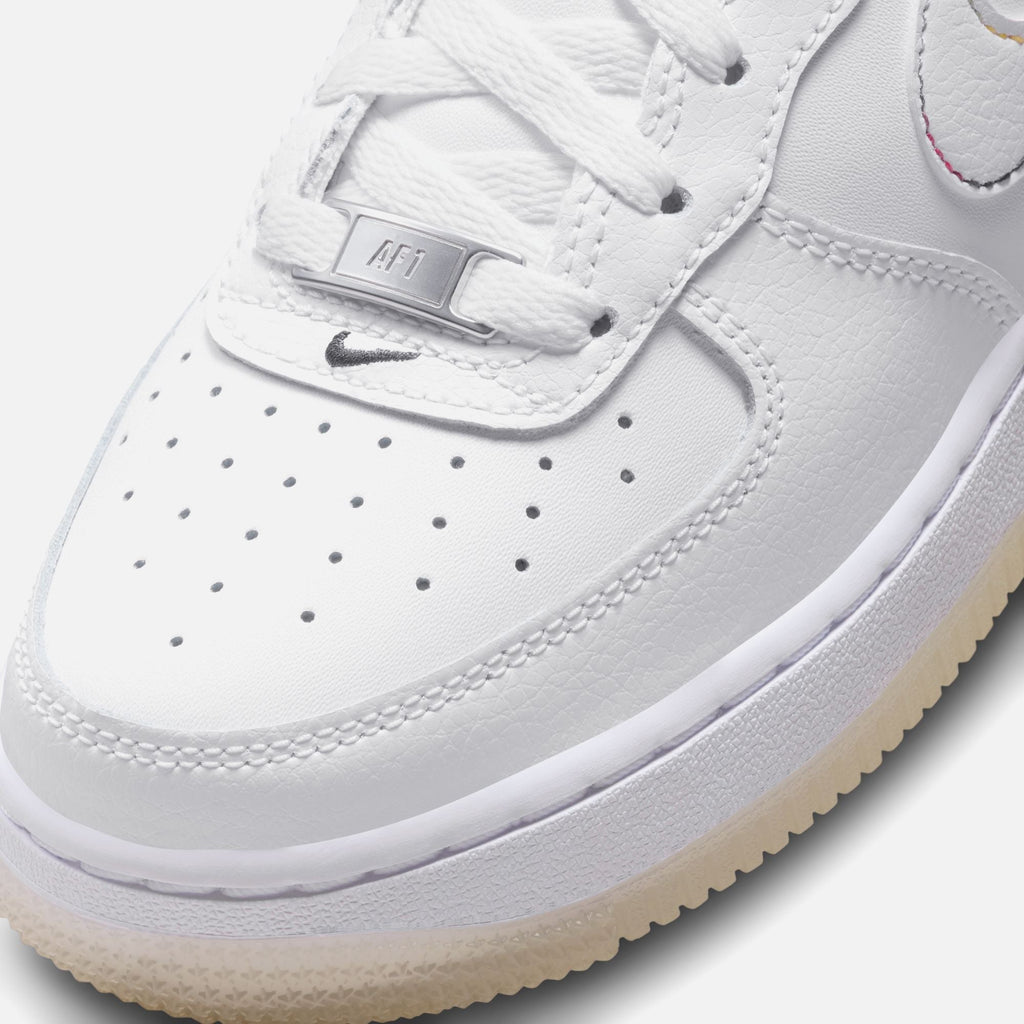Nike GS Air Force 1 LV8 - White / Midnight Navy