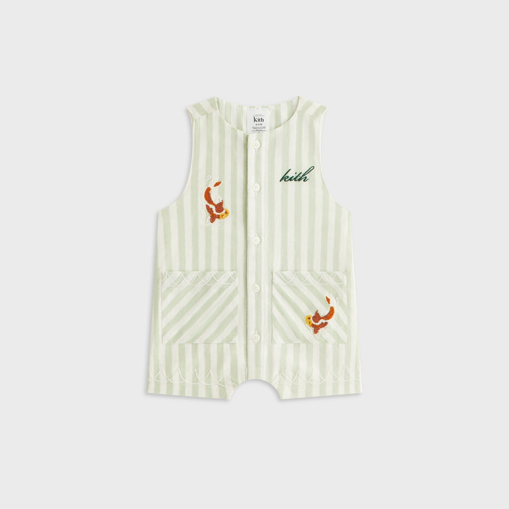 Kith Baby Embroidered Odin Shortall Set - Sage