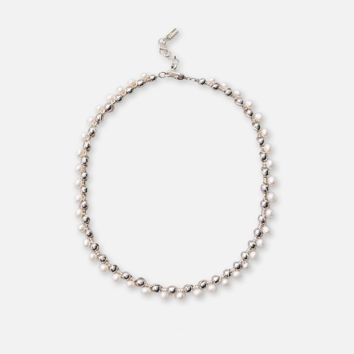 Eliou Seuxi Necklace - Silver / Pearl