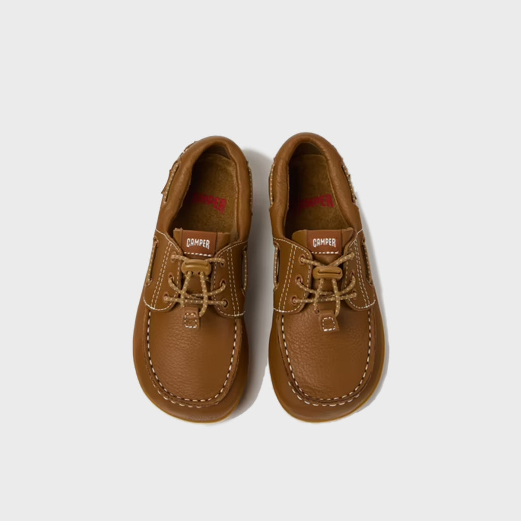 Camper Kids Peu Cami Mocassins - Brown