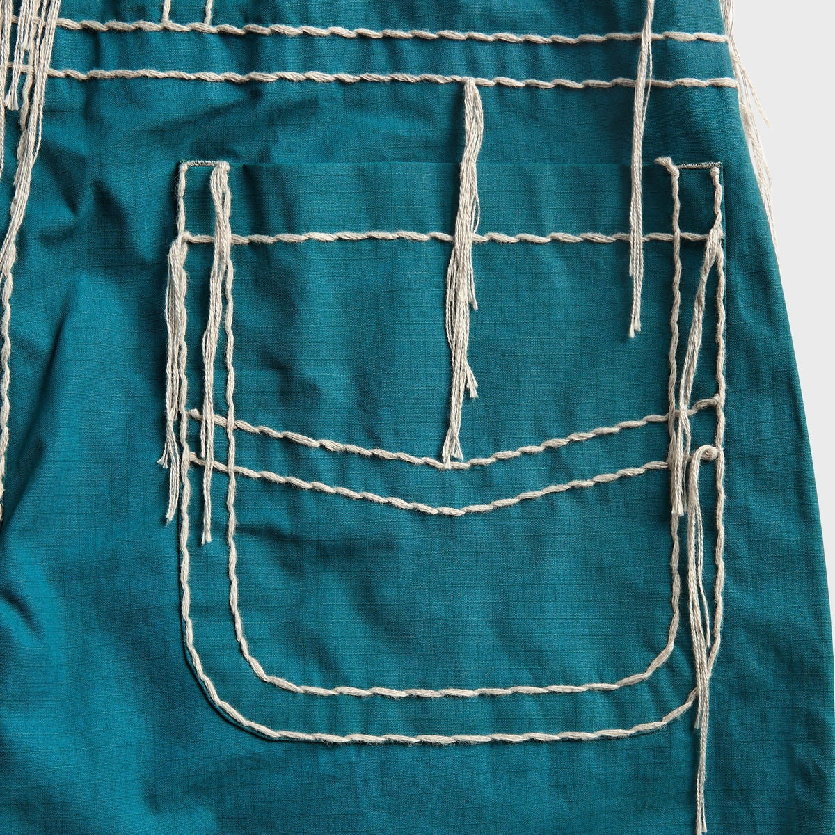Craig Green Two Tone Embroidered Trouser - Blue / Grey