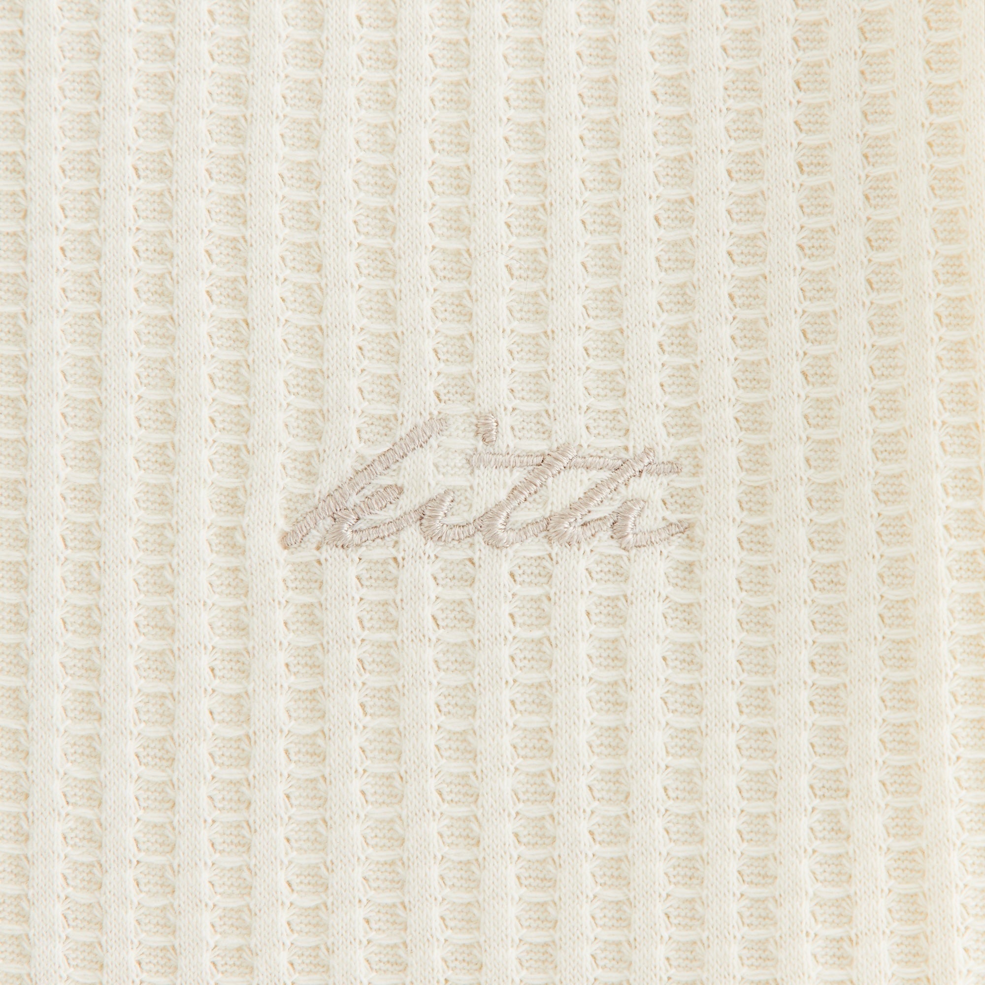 Kith Women Fei Waffle Cropped Tee - Sandrift