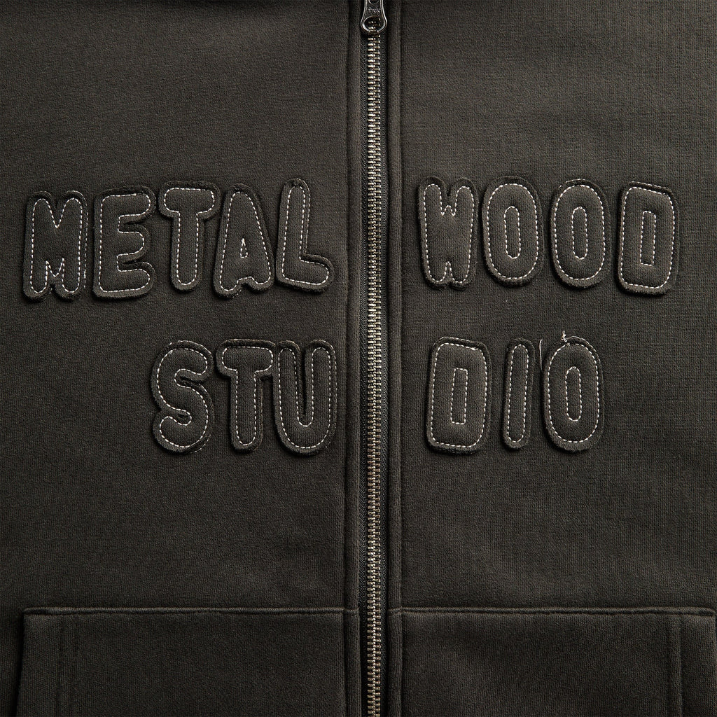 Metalwood Cutie Zip Hooded Sweatshirt - Tar