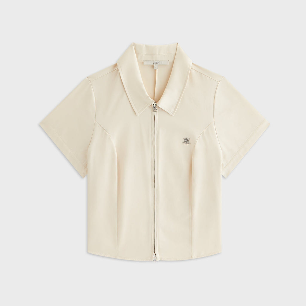 Kith Women Caela Zip Polo Shirt - Silk