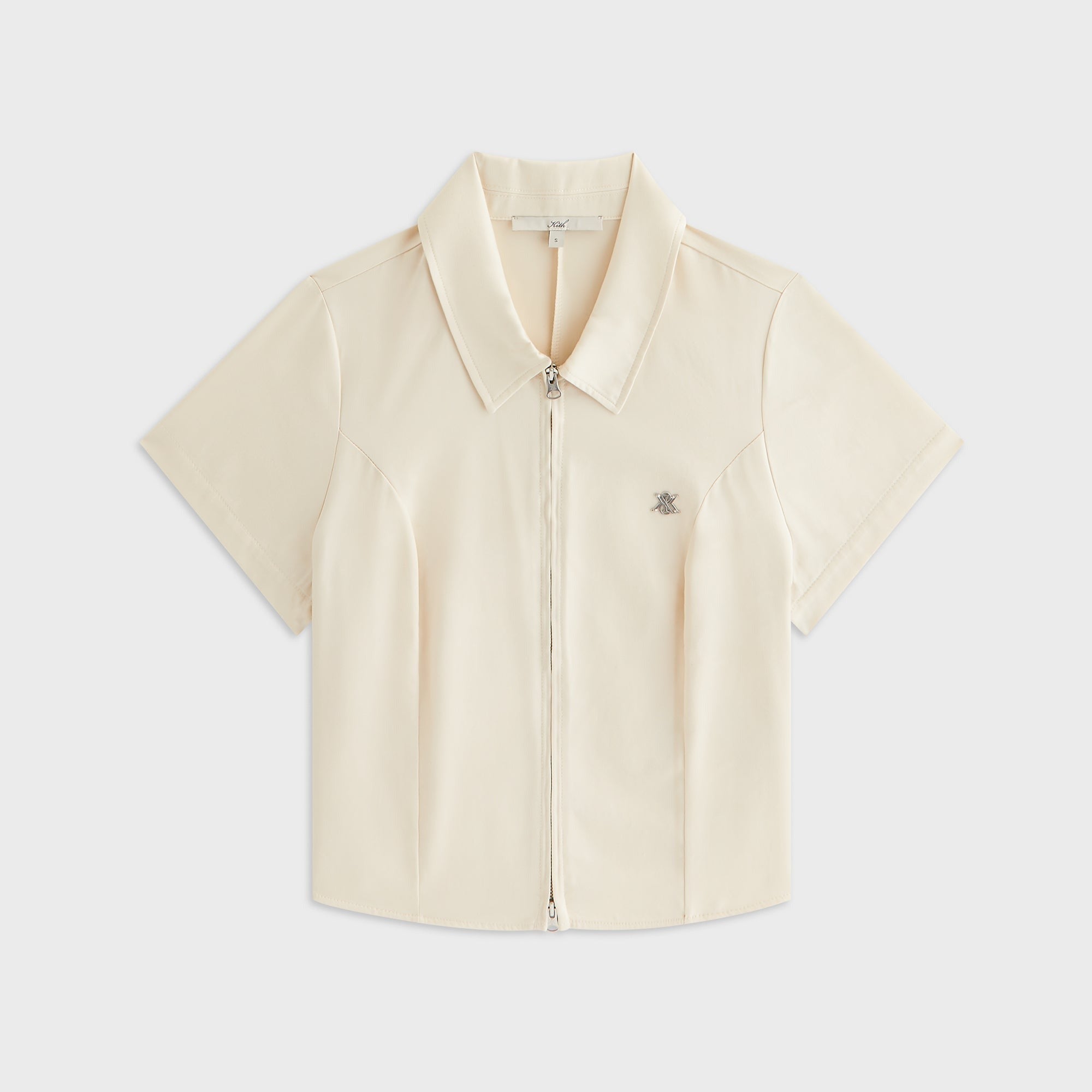 Kith Women Caela Zip Polo Shirt - Silk