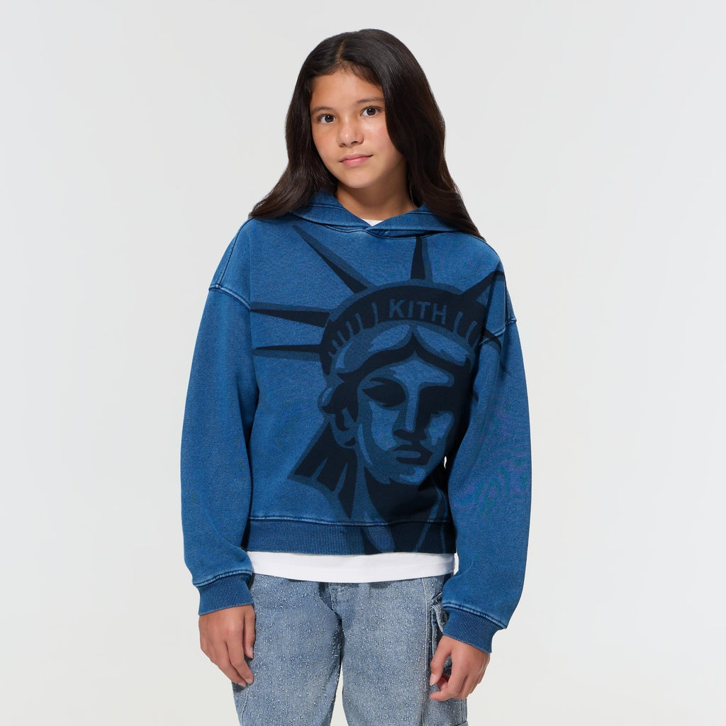Kith Kids Lady Liberty Nelson Hoodie - Dark Indigo - PH