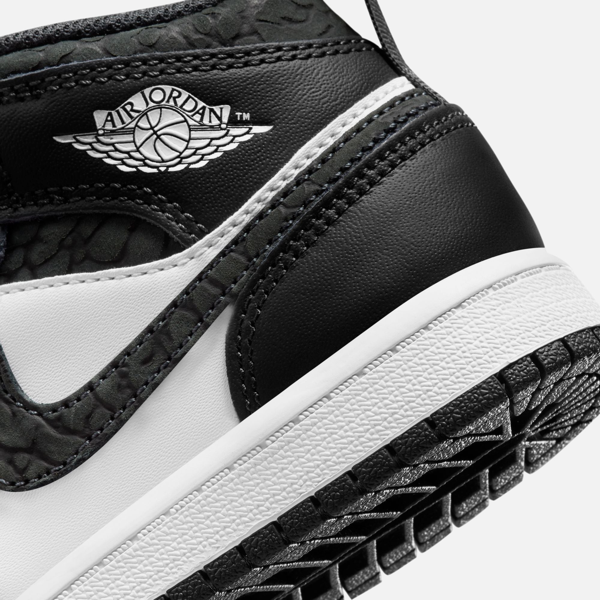 Nike Pre-School Air Jordan 1 Mid Se - Off Noir / Black / White