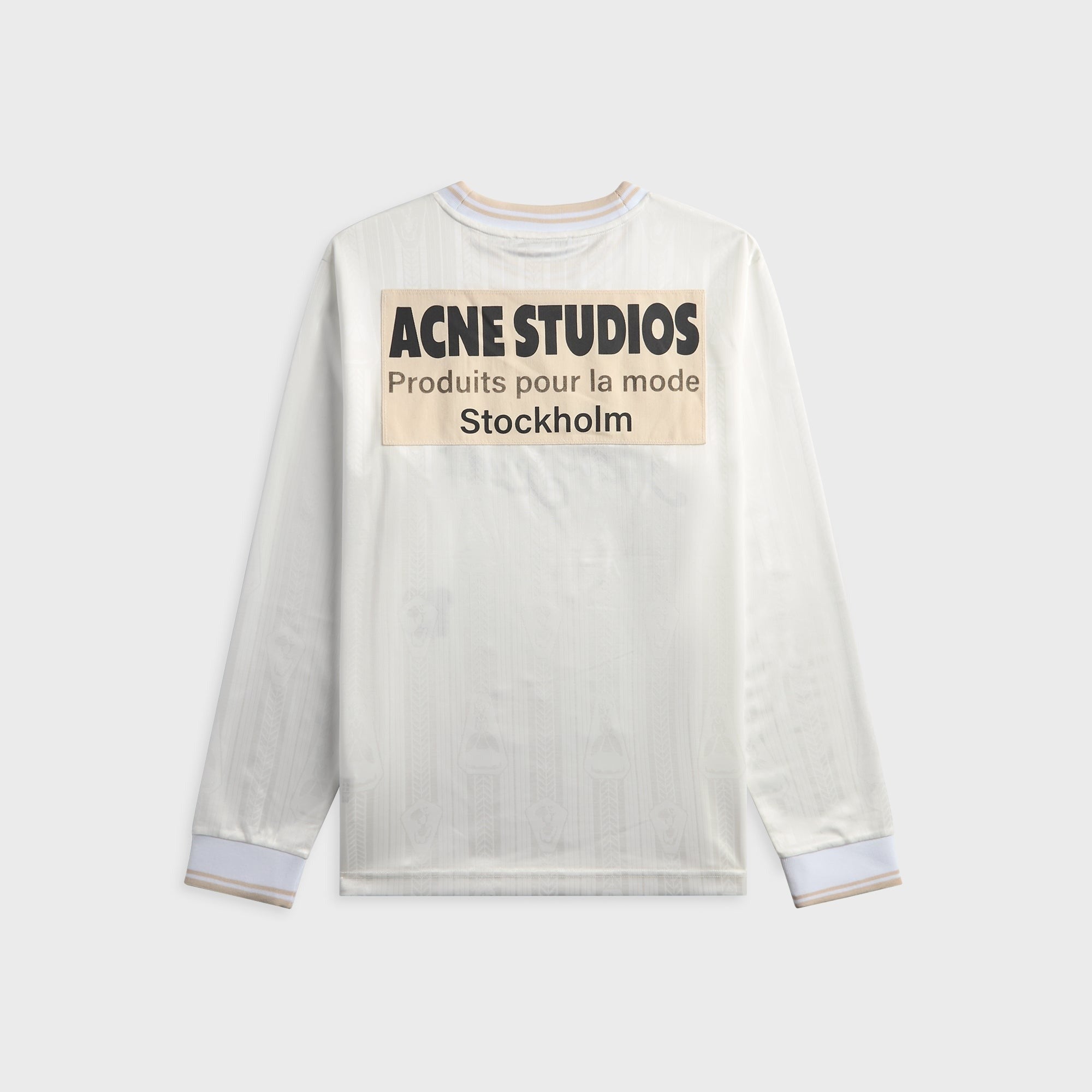 Acne Studios Logo Sports Jersey Top - White