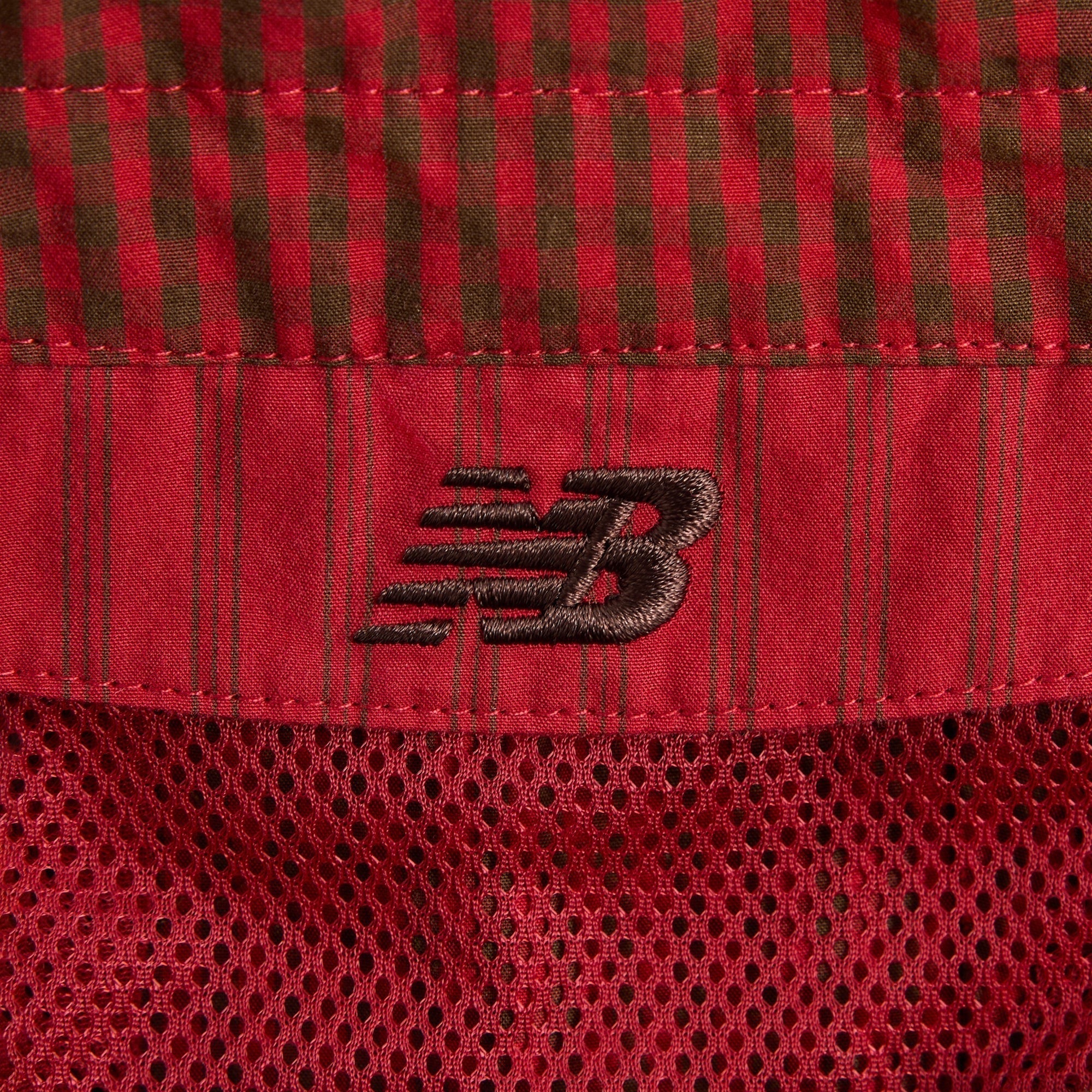 Kith & New Balance Poplin Mix Madison V Jacket - Biking Red