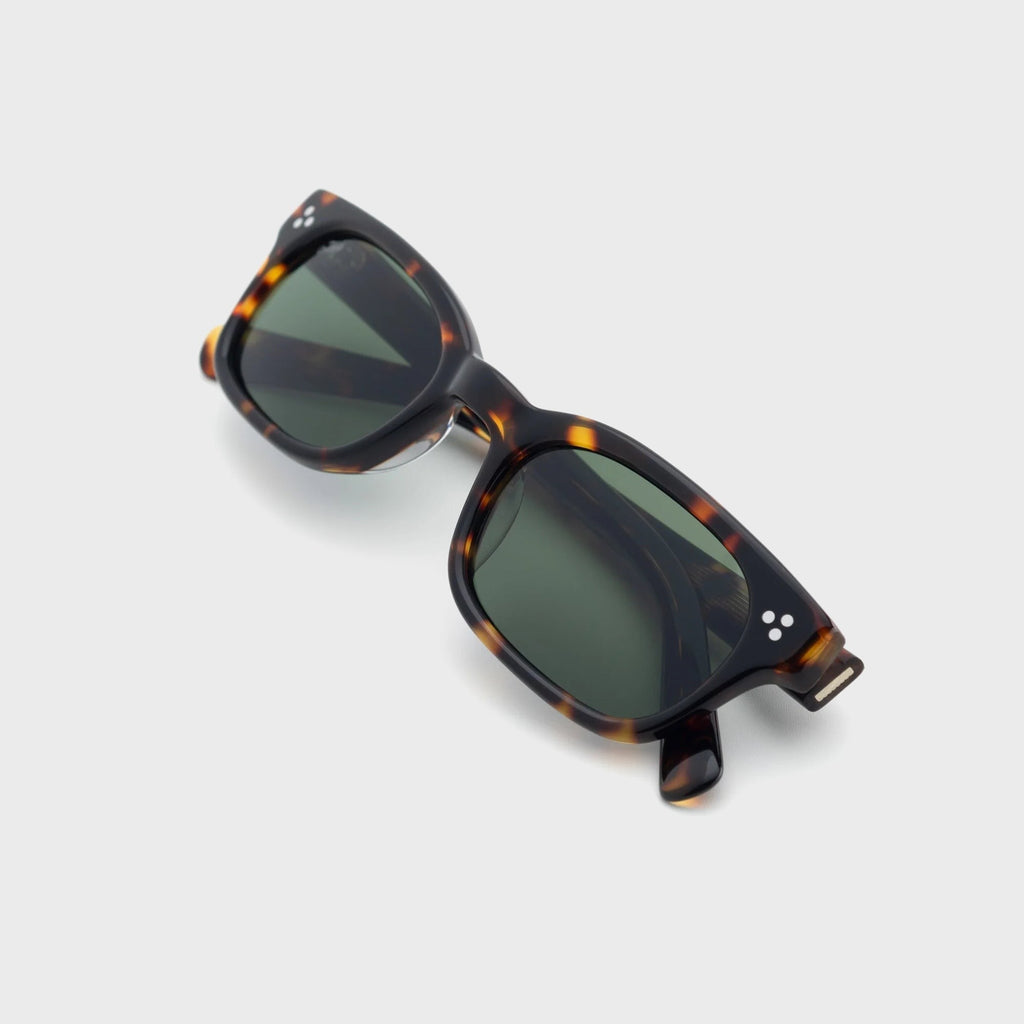 Akila Tracer Sunglasses - Mahogany Tortoise / Bottle Green