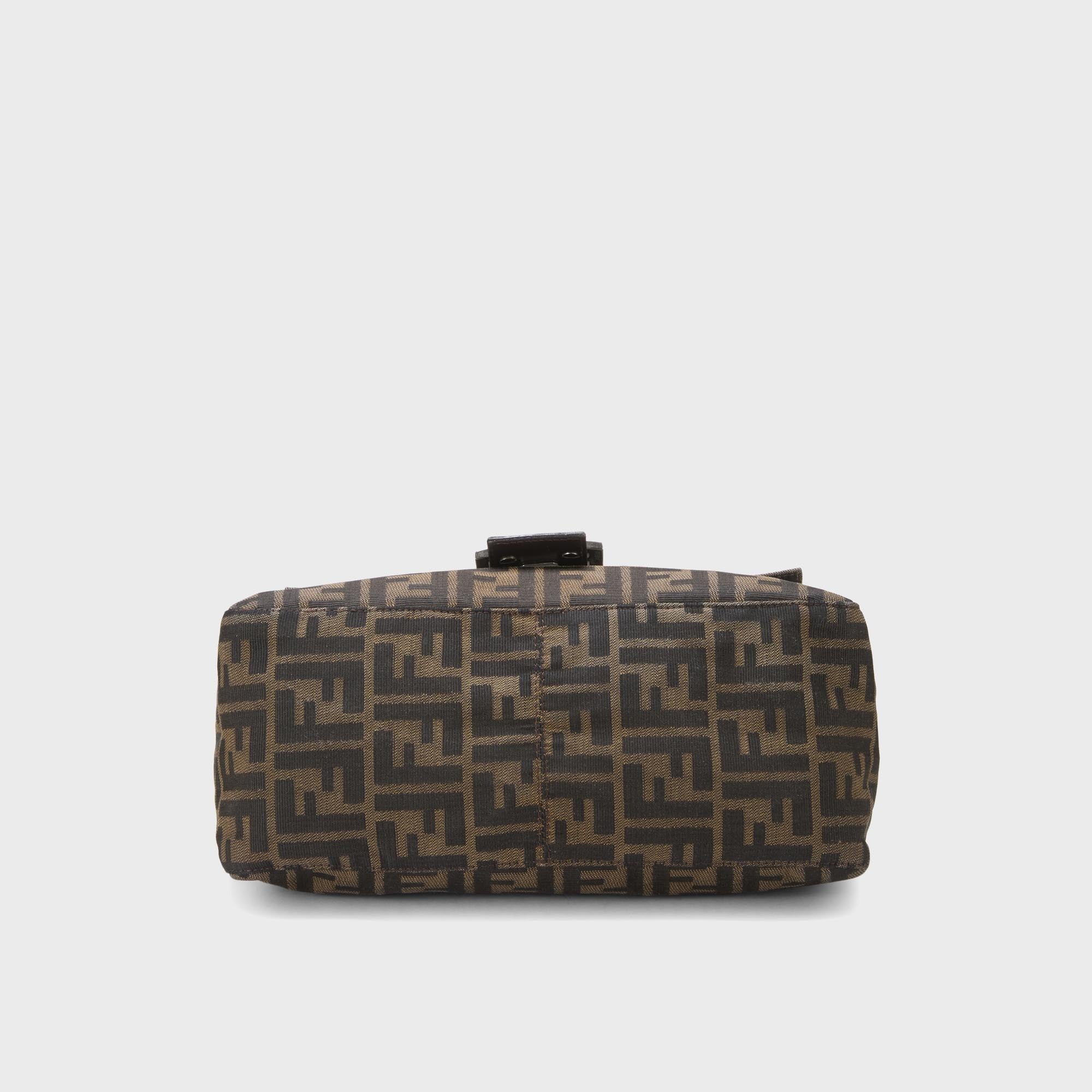 WGACA Fendi Zucca Mamma Baguette Shoulder Bag - Brown