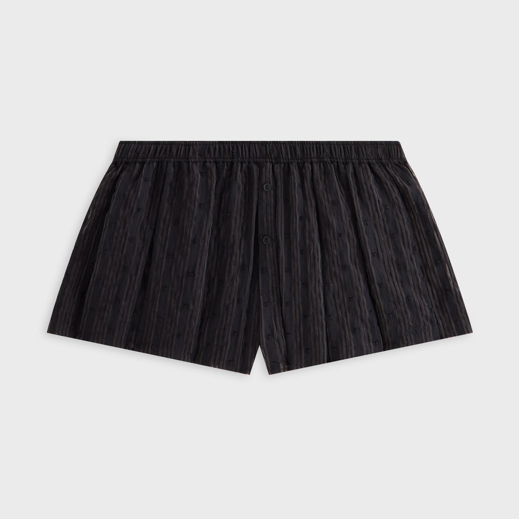 Kith Women Sashi Sheer Pleated Short - Black