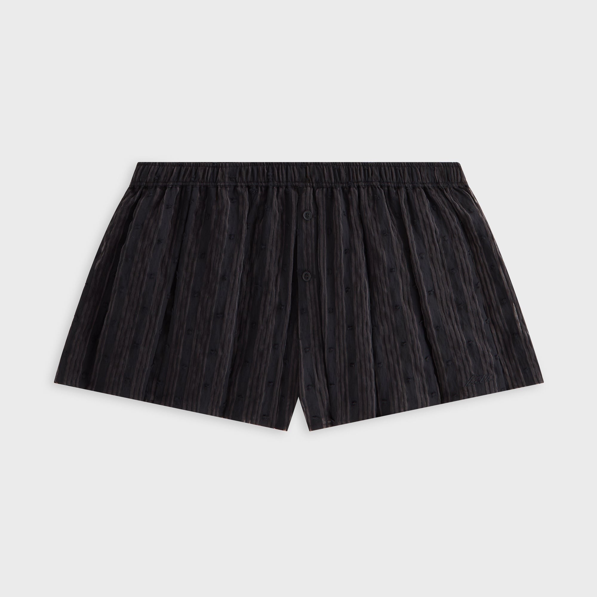 Kith Women Sashi Sheer Pleated Short - Black