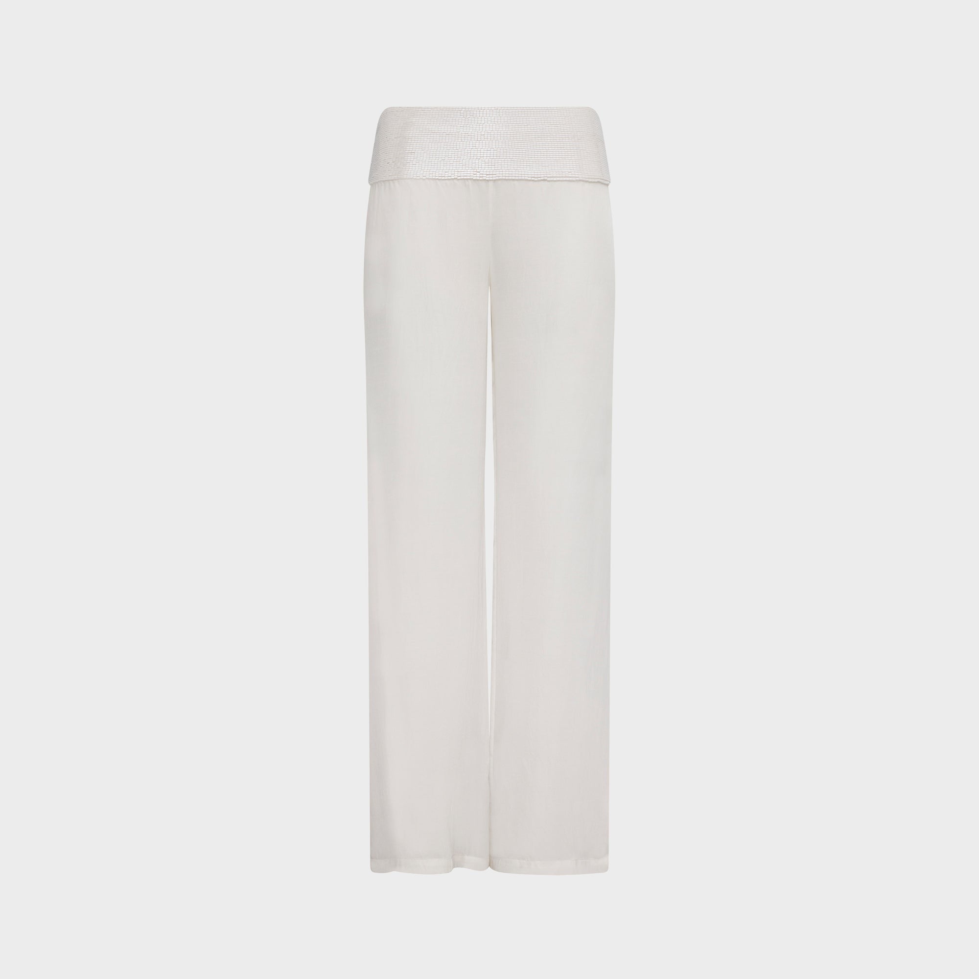 Asta Resort Iris Beaded Pant - Salt