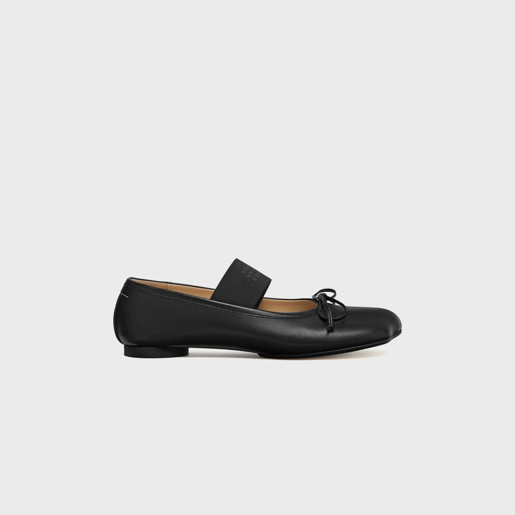 MM6 Maison Margiela Anatomic Numeric Ballerina - Black