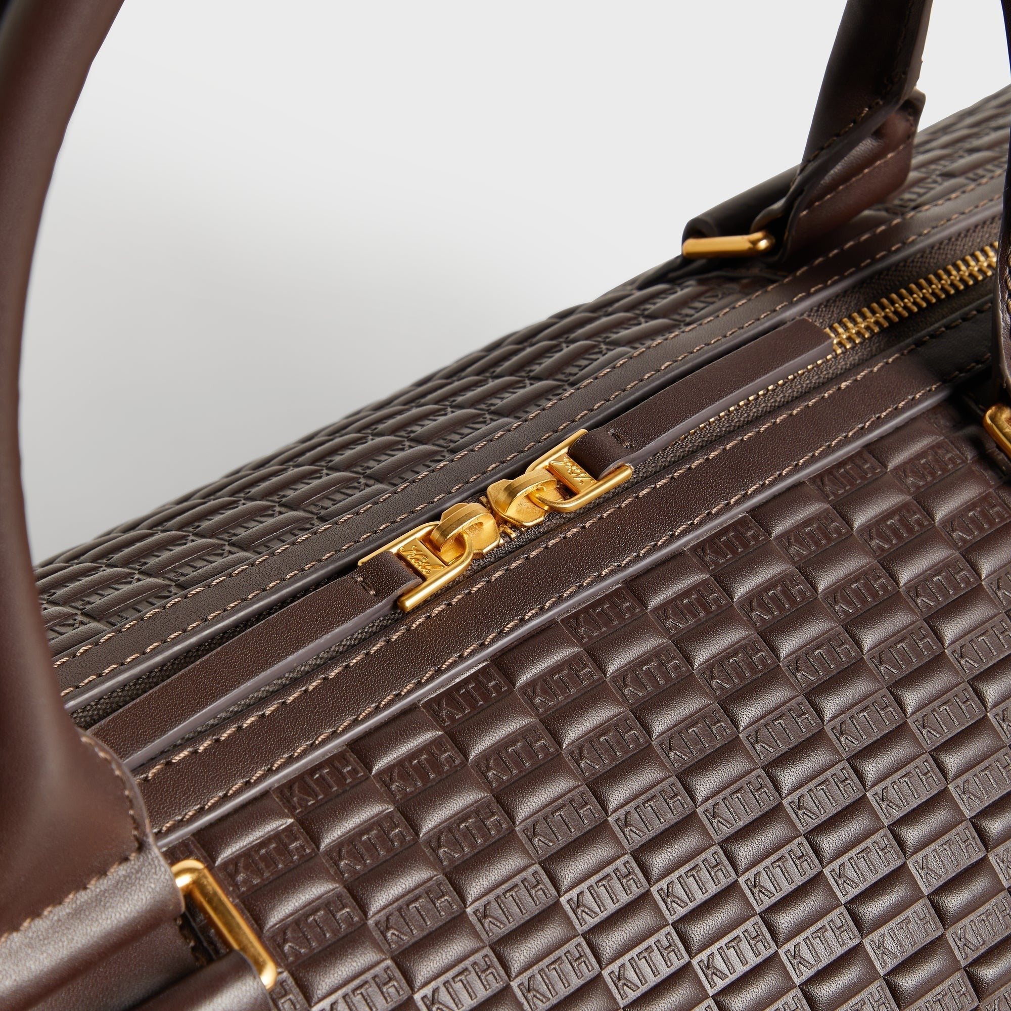 Kith Monogram Smooth Leather Traveler K55 Duffle Bag - Zoom