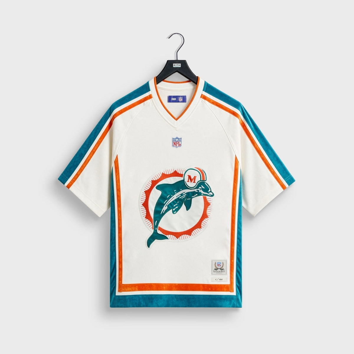 Kith & the NFL for the Miami Dolphins Leon Shirt - White
