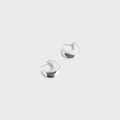 Faris Saucer Hoops - Silver