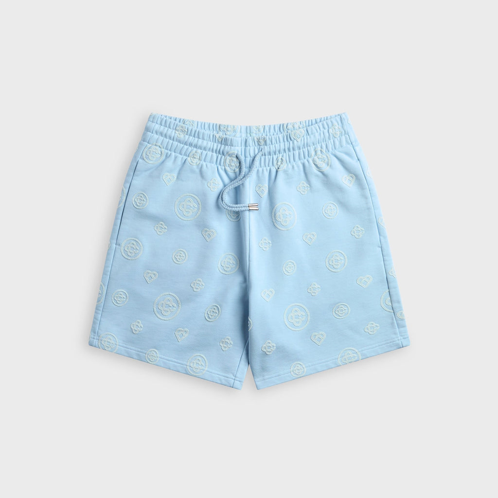 Casablanca Applique Monogram Sweatshort - Blue