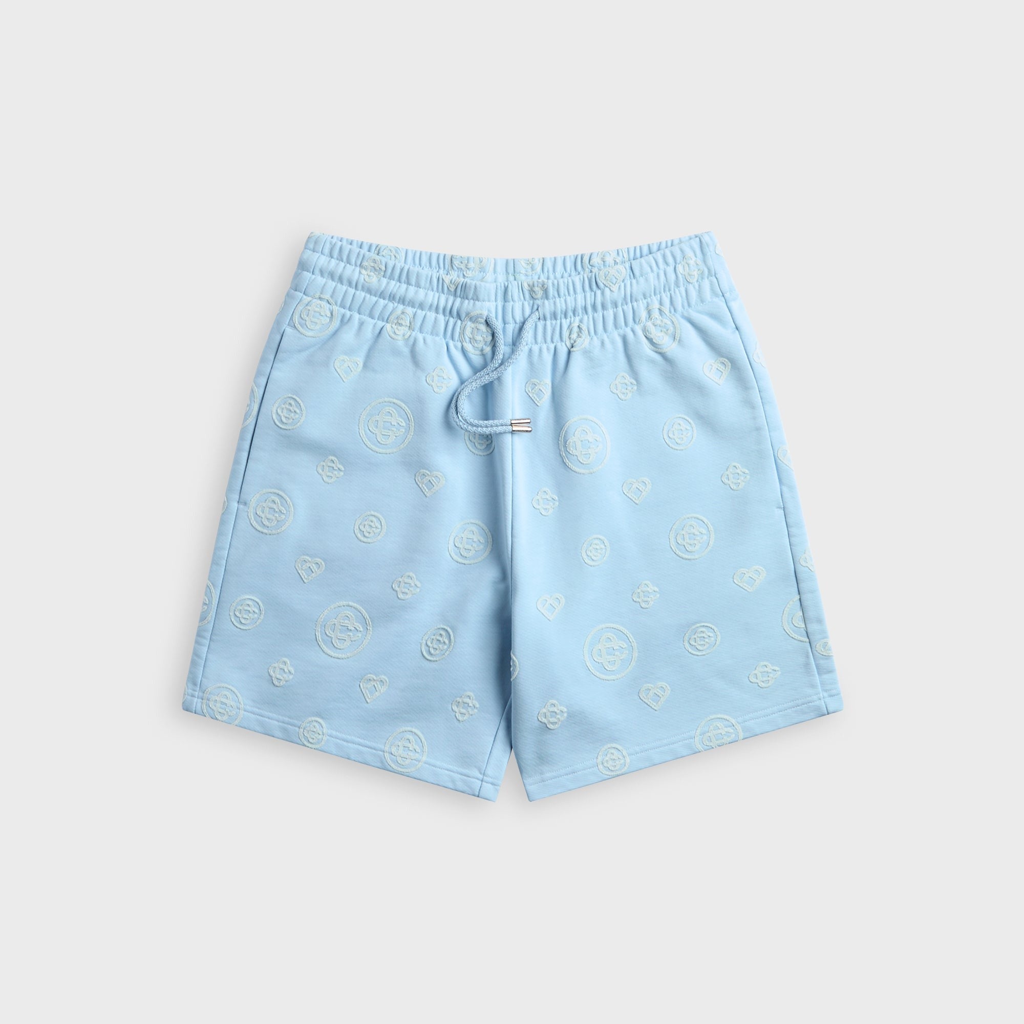 Casablanca Applique Monogram Sweatshort - Blue