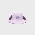 The Attico Embroidered Wide Brim Cap - Faded Violet