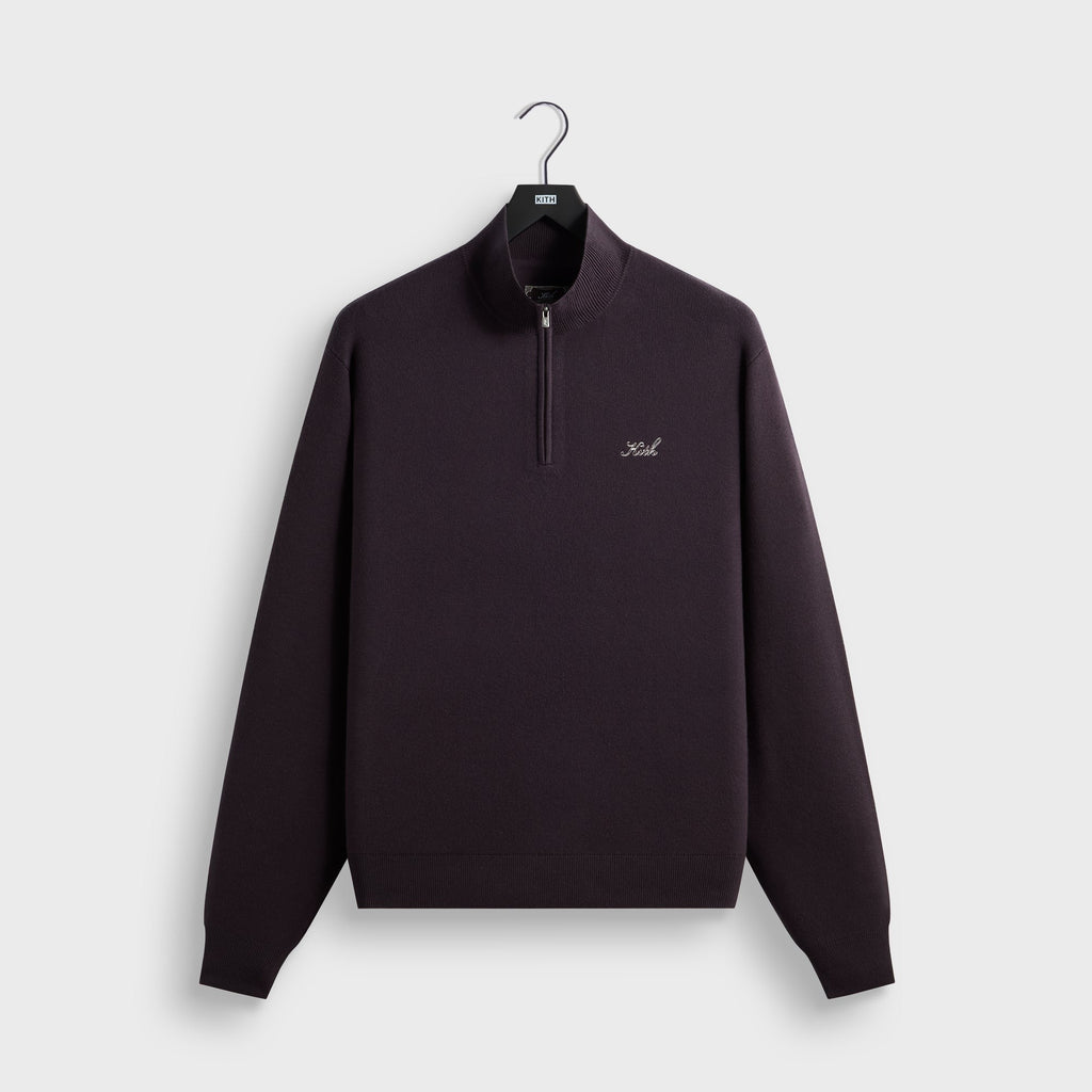 Kith Harmon Quarter Zip Mock Neck - Carbon
