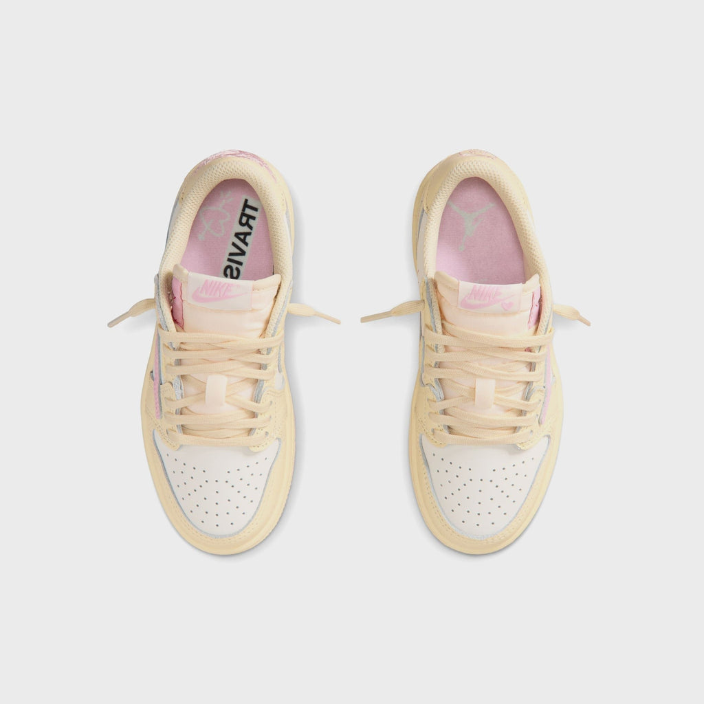Jordan x Travis Scott PS Jordan 1 Retro Low OG - Muslin / Shy Pink / Sail / University Red